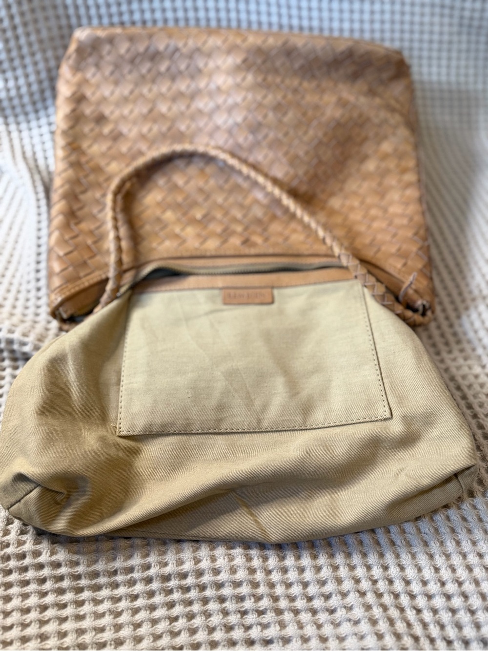 Bembien Marni Handwoven Leather Shoulder Bag Caramel - Picture 10 of 14